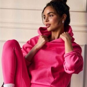 Fabletics Cozy Fleece Hoodie- Color PINK CRUSH (Sold out online)!